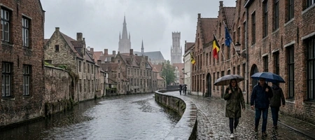 Rainy Day In Bruges
